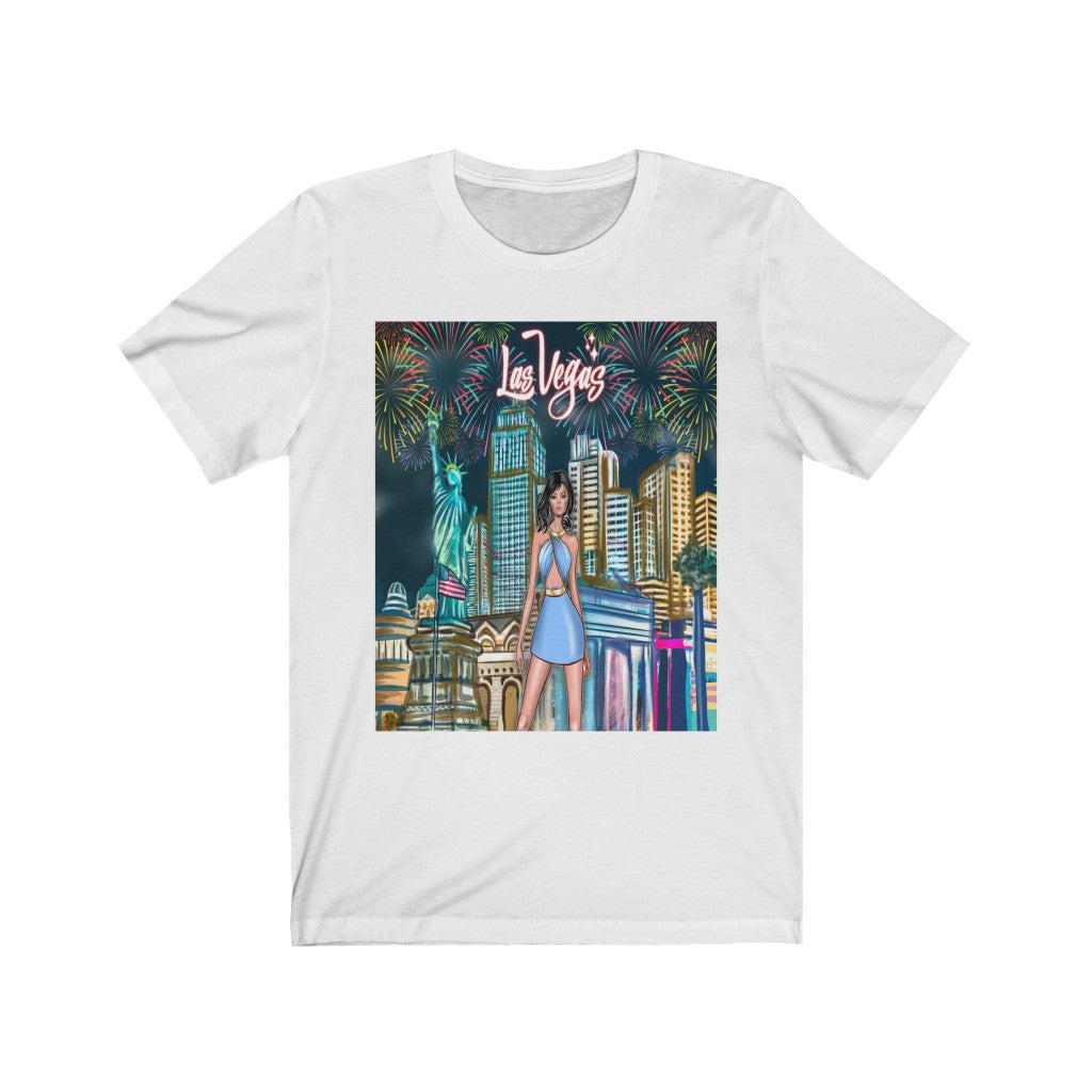 Woman in Vegas Tee - Printed Tee || Vegas Top Tee