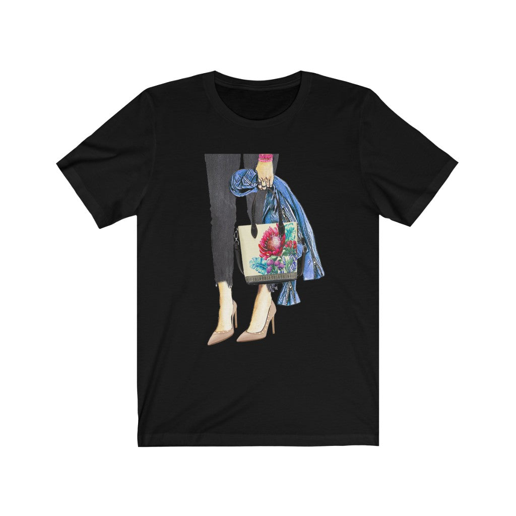 Jacket, Shoes & Purse - Printed Tee || Jacket Men's Brass