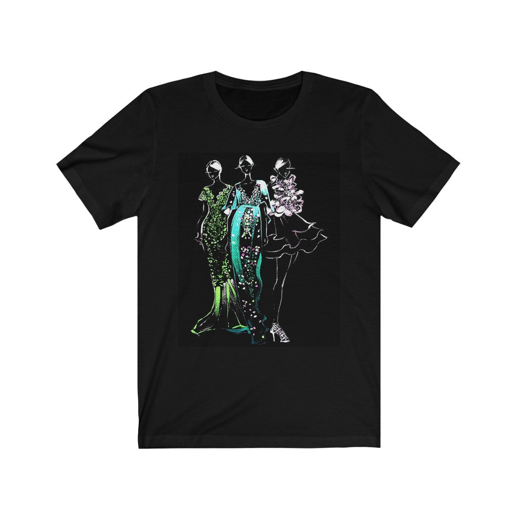 Ladies in Glitter - Printed Tee || Glitter tshirt for women || tshirt with sparkles || Glitter tshirt dresses
