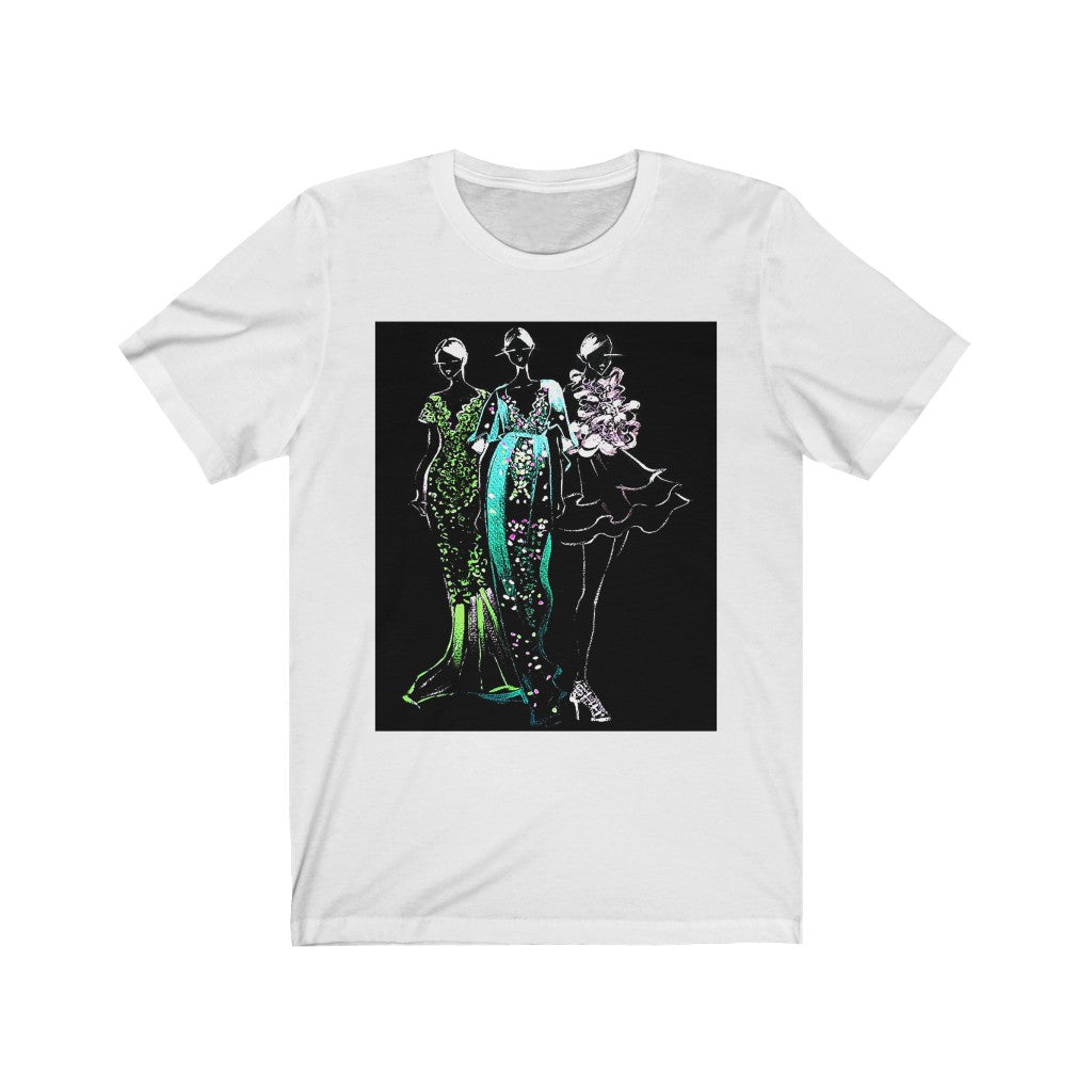 Ladies in Glitter - Printed Tee || Glitter tshirt for women || tshirt with sparkles || Glitter tshirt dresses