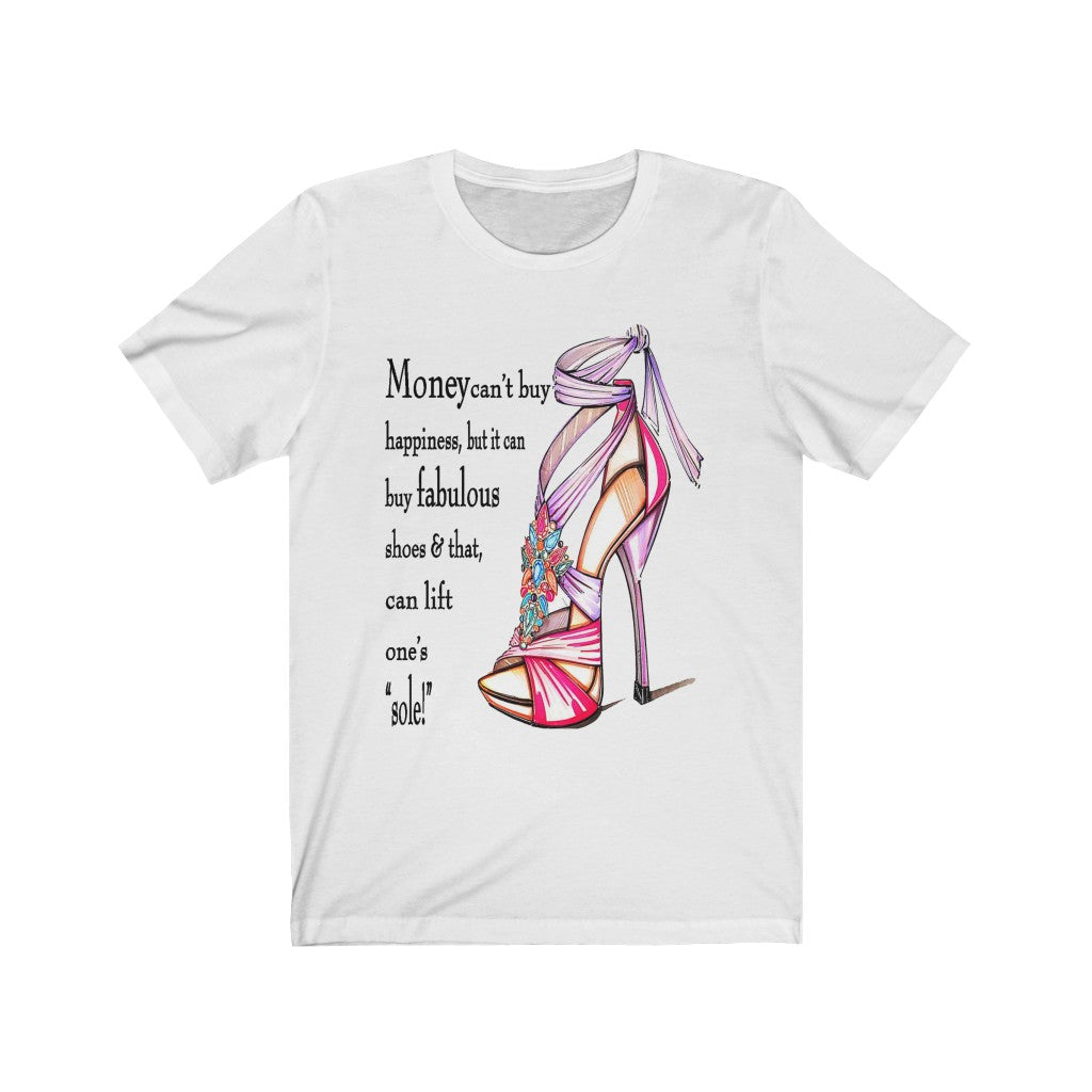 Money Can’t Buy You Happiness - Printed Tee || Money Lovers Top Tee || I love Money Tshirt