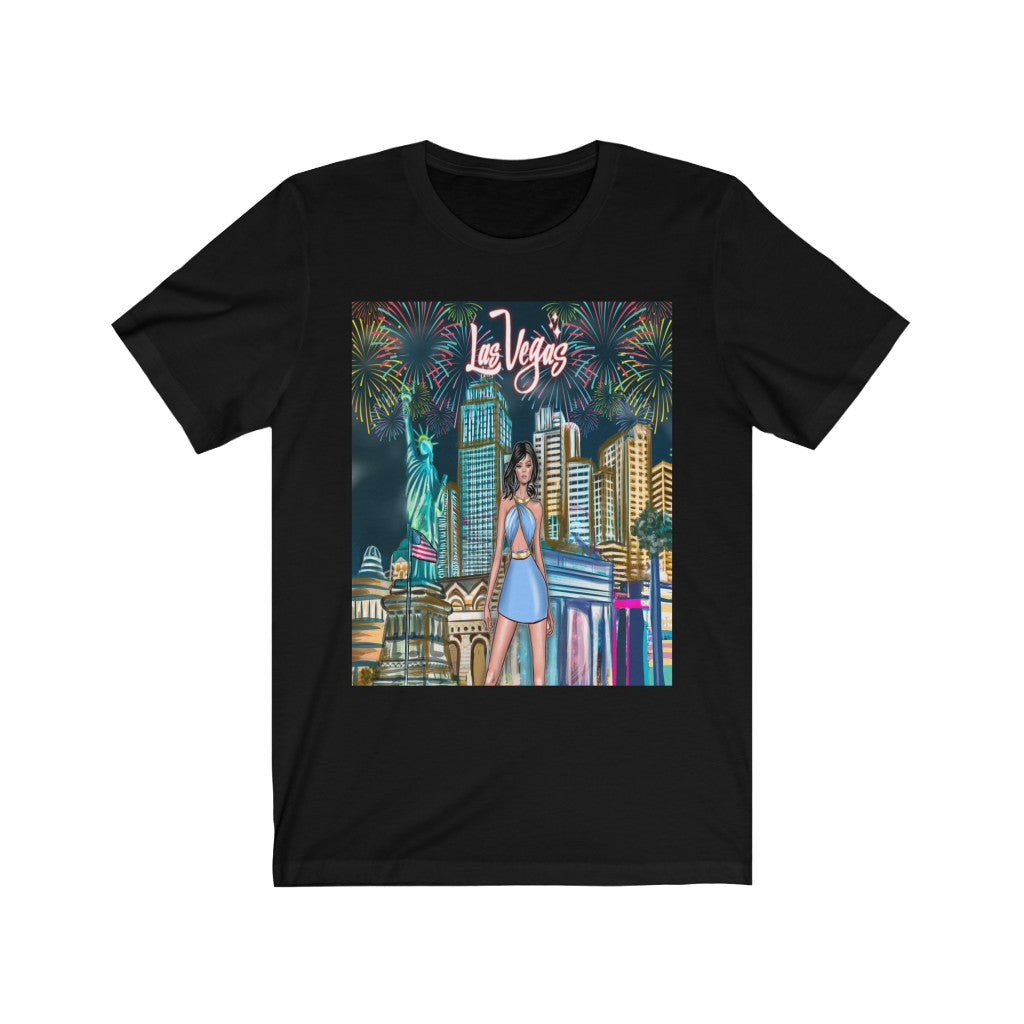 Woman in Vegas Tee - Printed Tee || Vegas Top Tee