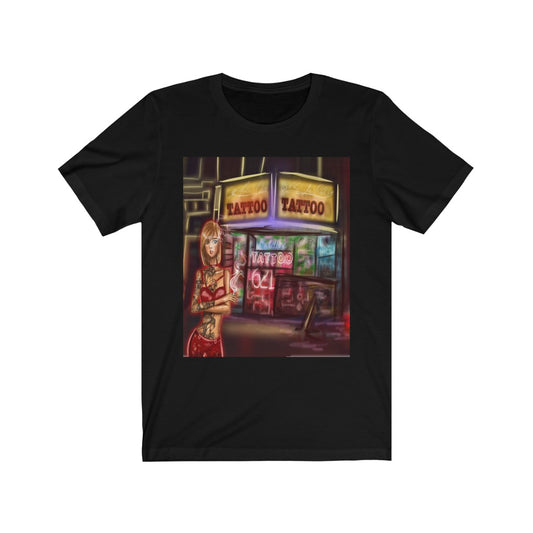 At the Tattoo Parlor - Printed Tee || T shirt for women under 200 || Stylishly t shirt for women