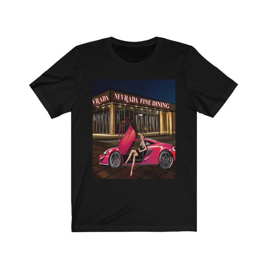 Lady with the Red Sports Car - Printed Tee || Car Tshirt Top tee