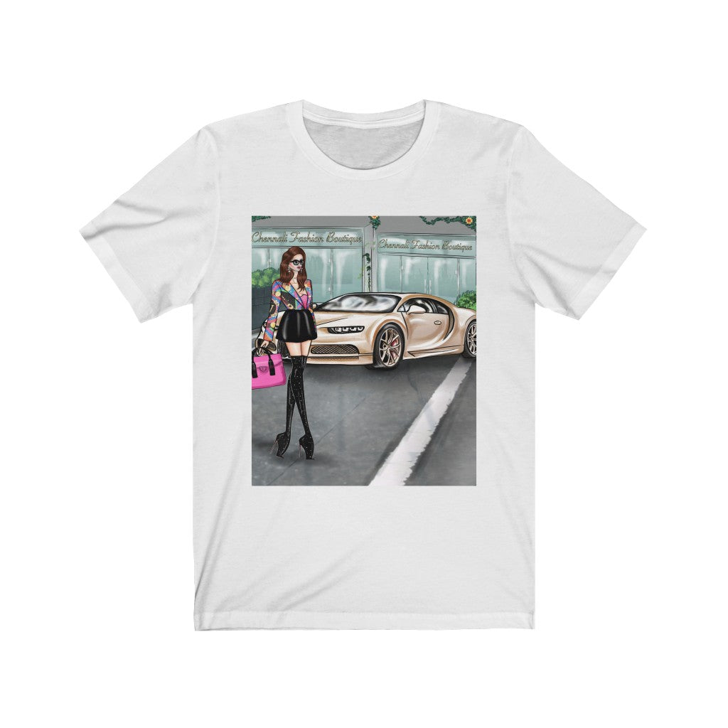 White Car Tee - Printed Tee || White Car Top Tee United State