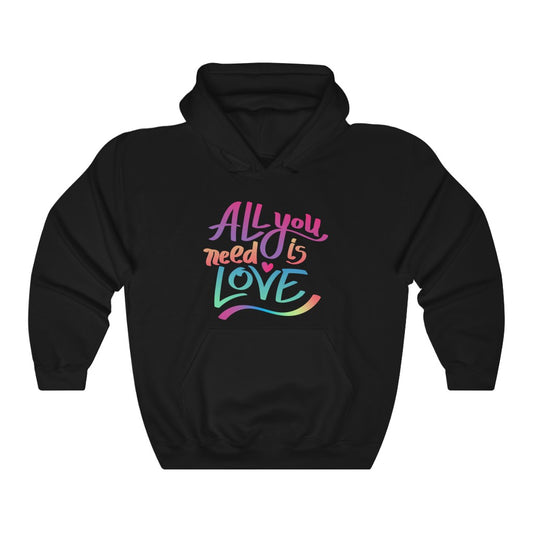 All You Need Is Love - Printed Hoodie || Unisex Pulllover Hoodie