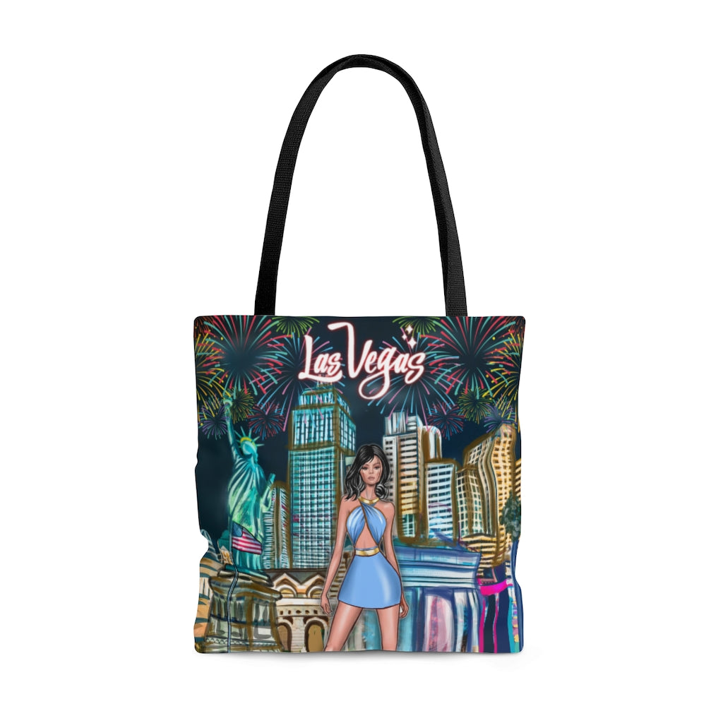 Buy Las Vegas - AOP Tote Bag || Canvas Tote Bag – Luxbella Tees