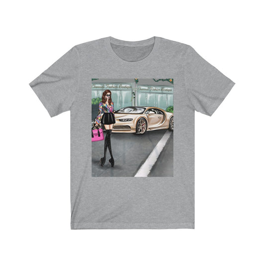 White Car Tee - Printed Tee || White Car Top Tee United State