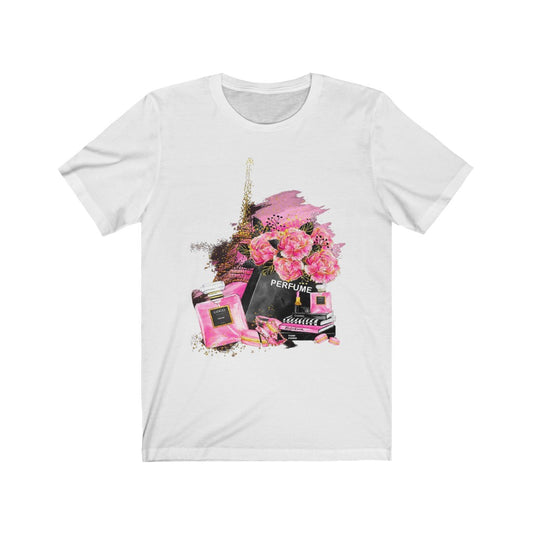 Pink and Black Paris - Printed Tee || Pink and Black Paris Top Tee US