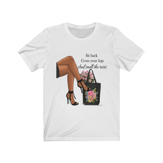 Legs, Heels Purse Printed Tee || Fashion Leg Tee Top
