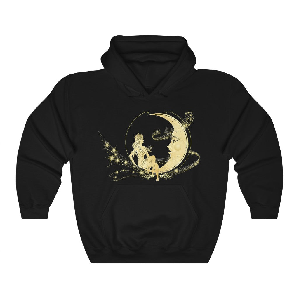 Lady & Moon - Printed Hoodie || Hoodie for Men || Hoodie for Women